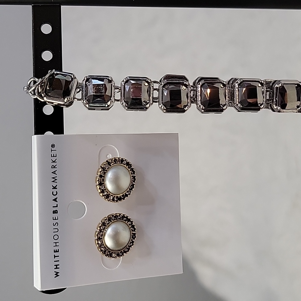 White House Black Market  Earrings & Bracelet Set